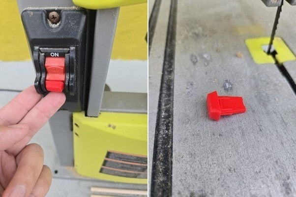 Set of 4 Yellow/Red Safety Switch Keys for Craftsman Delta Ryobi Wen & others